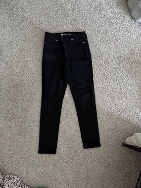 Anne Klein Black Skinny High-Rise Jeans